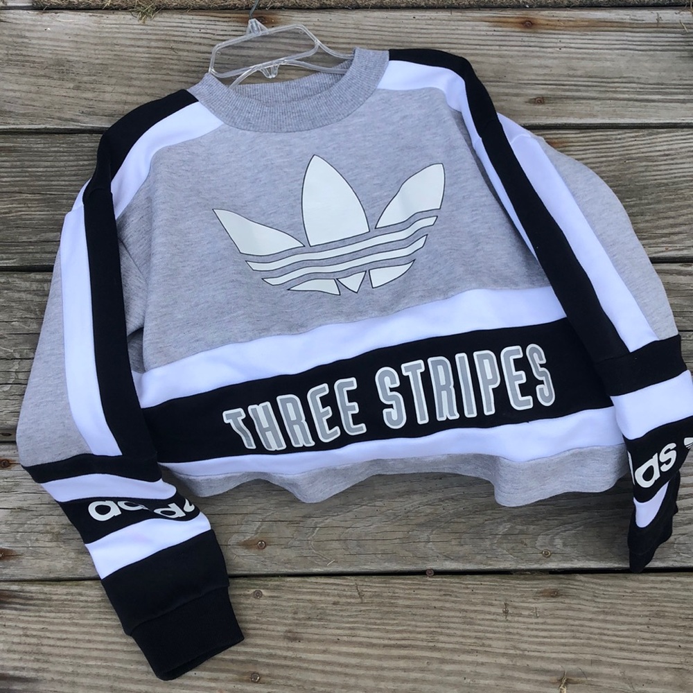 ADIDAS CROP RETRO SWEATSHIRT